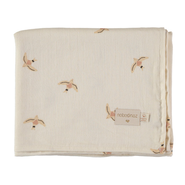 Nobodinoz Swaddle 2 Pack Toffee Butterfly 100 x 120 cm