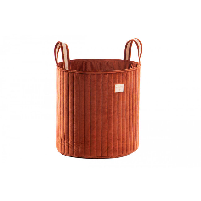 Nobodinoz Basket Savanna Velvet Brown