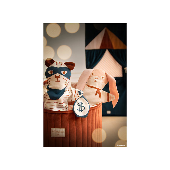 Nobodinoz Basket Savanna Velvet Brown