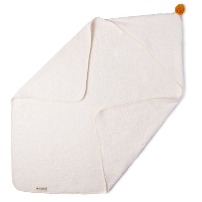 Nobodinoz Kapuzenhandtuch So Cute Natural Weiß