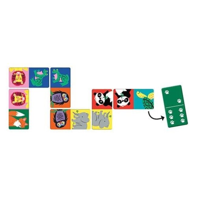 Mudpuppy Dominoes Wildlife Two ways to play