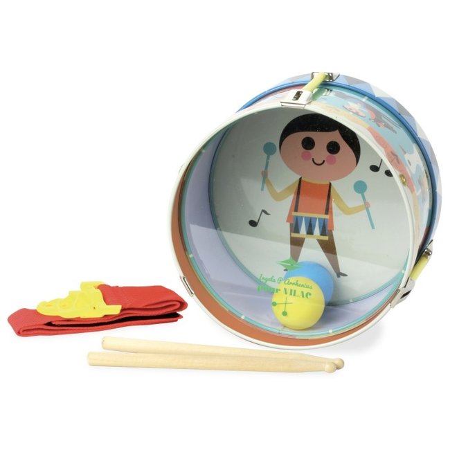 Vilac Trommel Metaal Retro Ø 17,5 cm