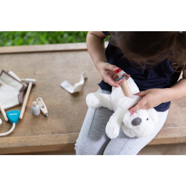 PlanToys Tierartz Spielset Holz 3490