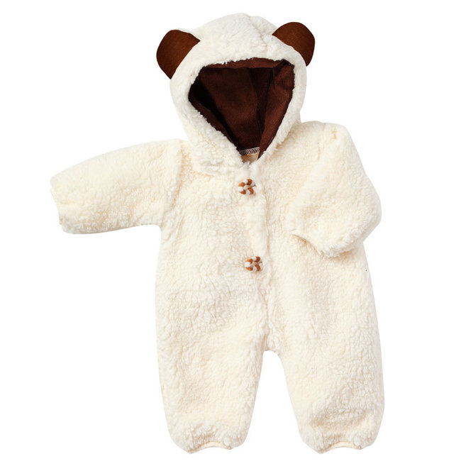 Poppen Onesie Teddy Beige (geschikt voor Gordi)