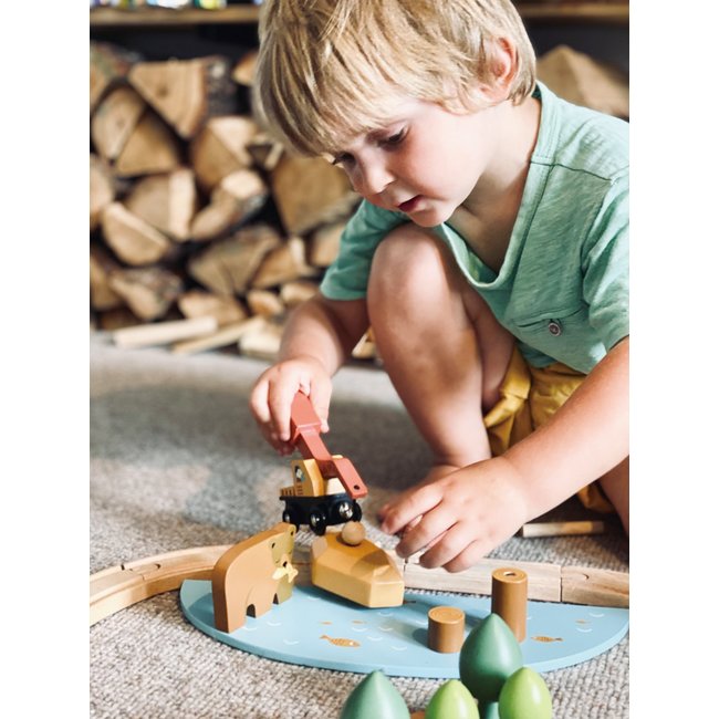 Tender Leaf Toys Train Set Wood Wild Pines