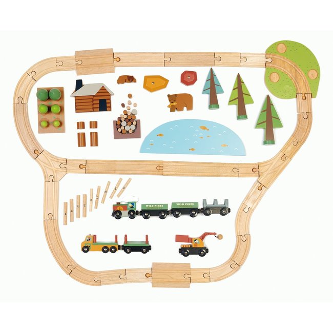 Tender Leaf Toys Houten Treinbaan Wild Pines