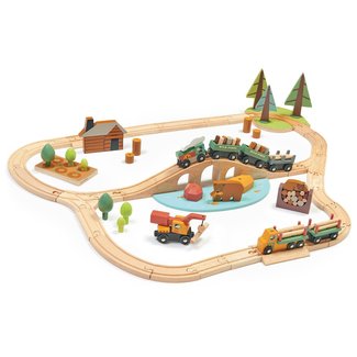 Tender Leaf Toys Holz-Eisenbahn