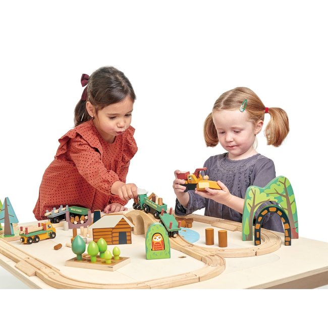 Tender Leaf Toys Train Set Wood Wild Pines