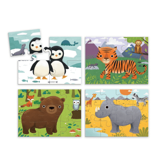 Mudpuppy 4 Puzzels Dieren 2 jaar+