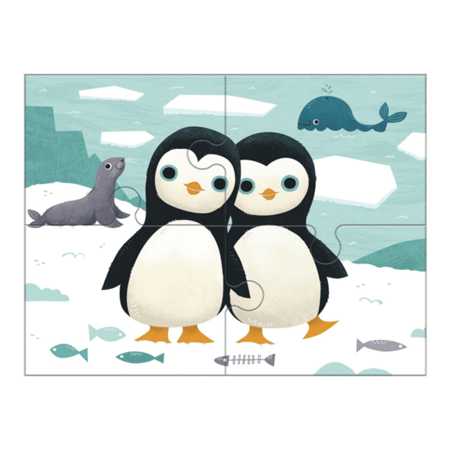 Mudpuppy 4 Puzzels Dieren 2 jaar+