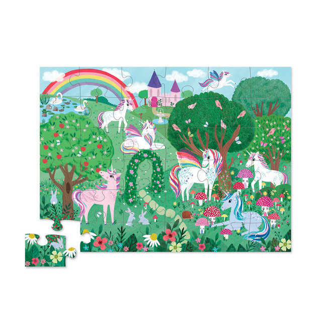 Crocodile Creek Puzzels Floor puzzle Unicorn Garden 36 pieces 3 years+