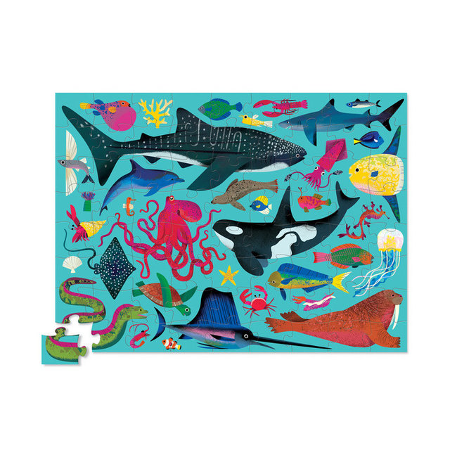 Crocodile Creek Puzzels Floor Puzzle Sea Animals 72 pc. 6 years+