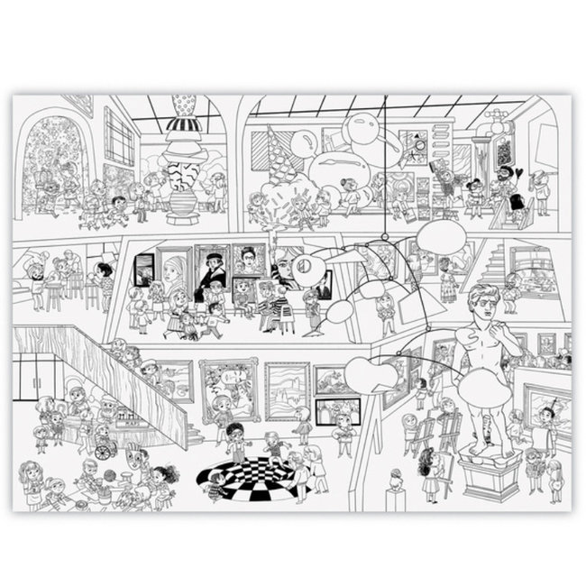 Crocodile Creek Puzzels Grote Inkleur Poster Kunst Museum