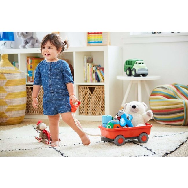 Green Toys Nachzieh-Wagen Orange