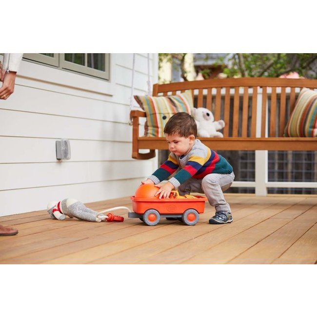 Green Toys Nachzieh-Wagen Orange