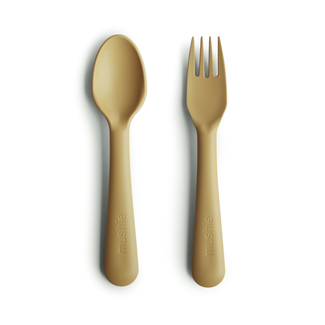 Mushie Kids Flatware Mustard