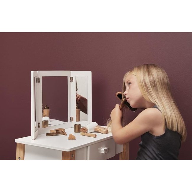 byASTRUP Dressing Table with Stool Wood White 86 cm 84190