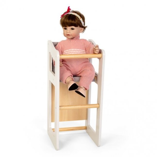 byASTRUP Wooden Doll's High Chair 2 In 1