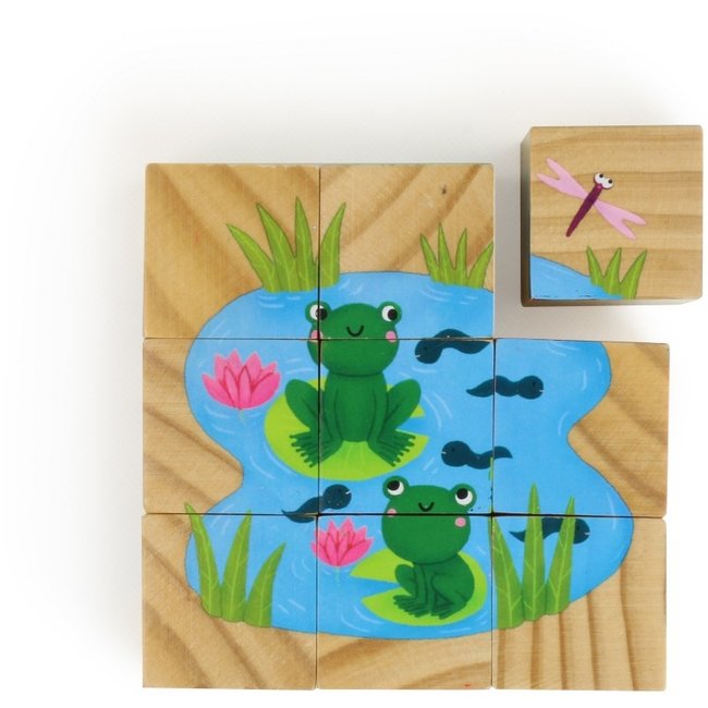 Vilac Block Puzzle Wood Animals