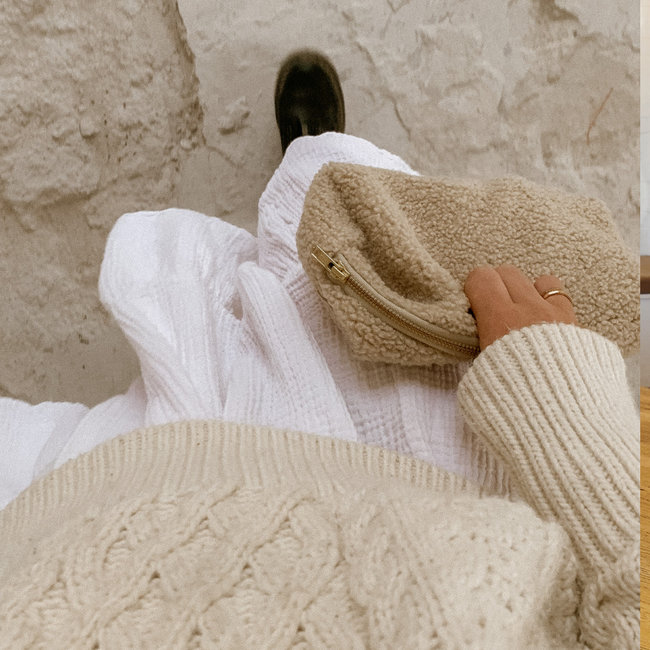 Studio Noos Teddy Chunky Pouch Ecru