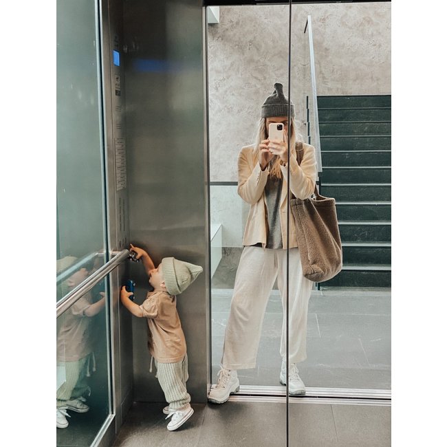 Studio Noos Chunky Teddy Brown Mom Bag