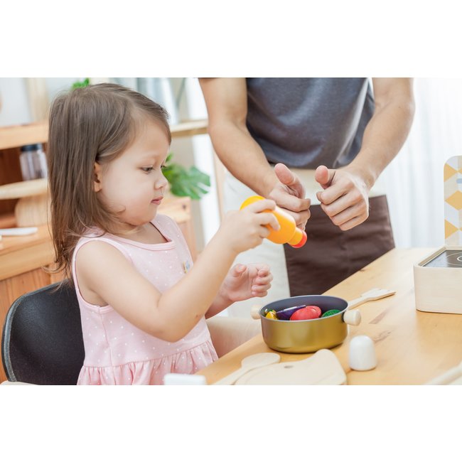 PlanToys Food & Beverage Set Wood 3432