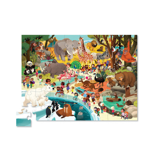 Crocodile Creek Puzzels Puzzel Day At The Zoo 48 st. 4 jaar+