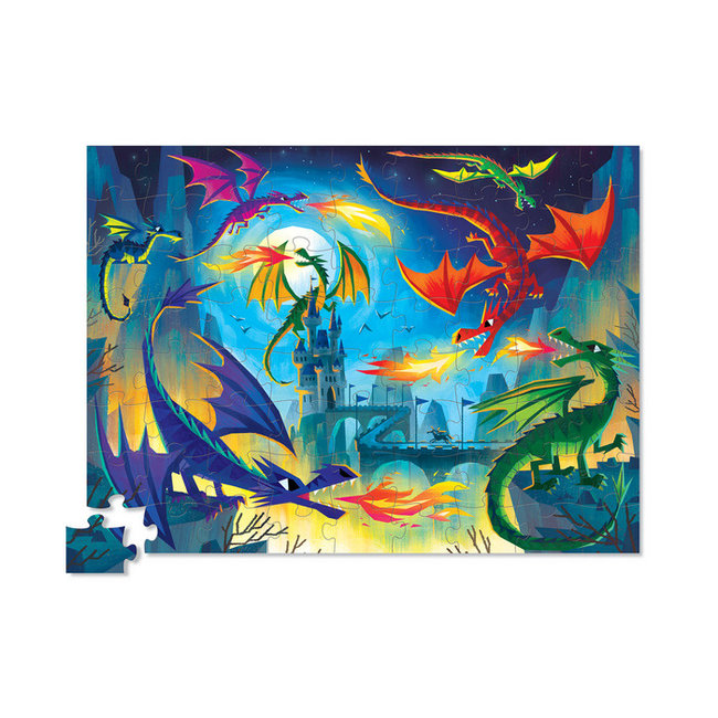Crocodile Creek Puzzels Boden-Puzzle Drachen 72 Teile 6 Jahre+