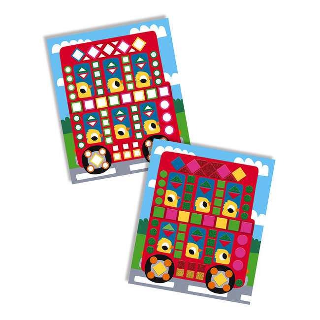 Janod Mosaics Cards Vehicles