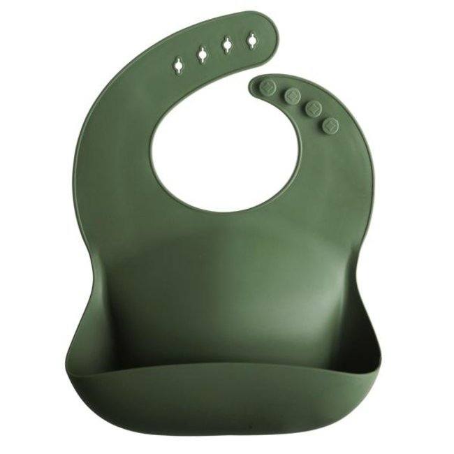 Mushie Silicone Bib Forest Green