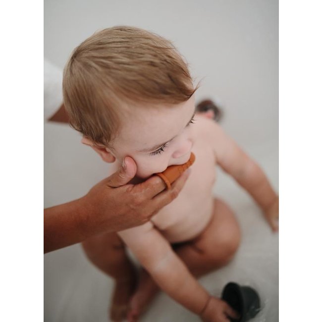 Mushie Baby Toothbrush Blush Clay