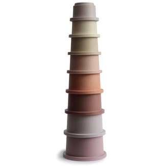 Mushie Stacking Tower Pastel