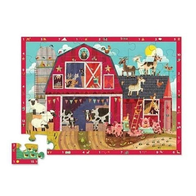 Crocodile Creek Puzzels Floor puzzle Farm 36 pieces 3 years+