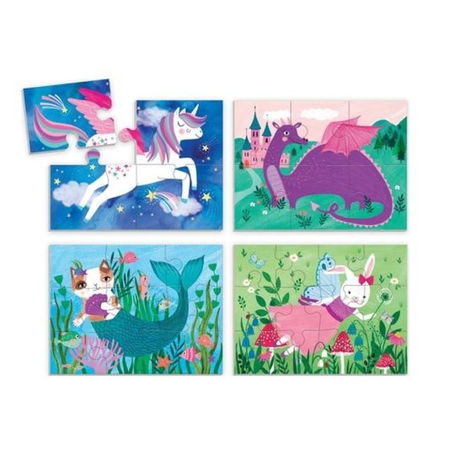 Mudpuppy 4 Puzzles Magical Friends 2 years+ 2 pc.