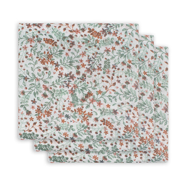 Jollein Mulltücher Bloom 70x70 cm 3er Pack