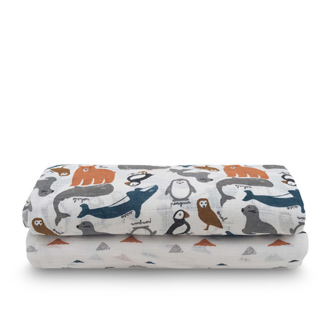 Jollein Muslin Cloths Polar 115x115 cm 2-Pack