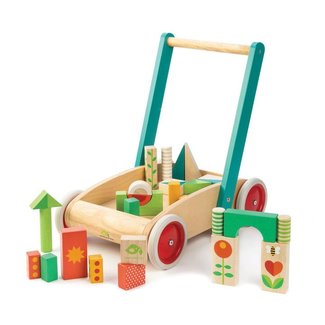 Tender Leaf Toys Loopwagen Met Blokken