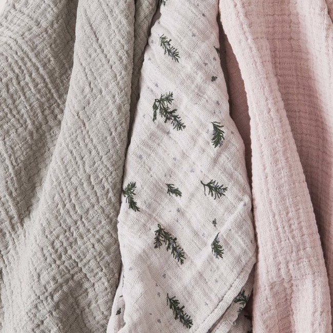 Garbo & Friends Baby Burp Cloths Rosemary 3 Pack