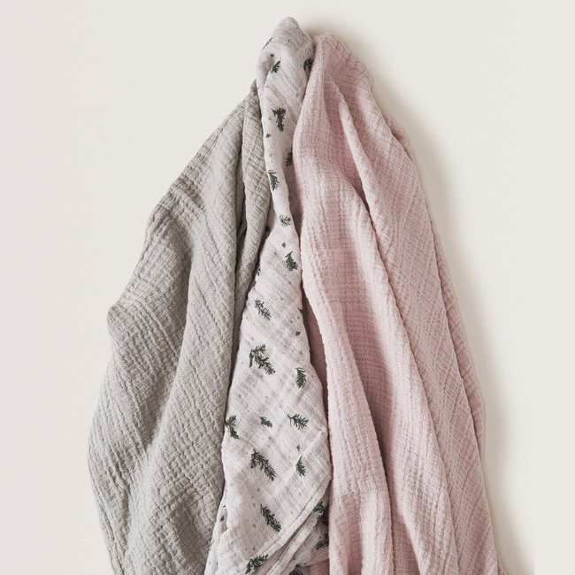 Garbo & Friends Baby Burp Cloths Rosemary 3 Pack