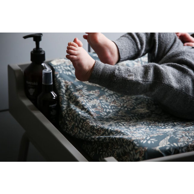 Garbo & Friends Baby Wickelauflagenbezug Fauna Blau