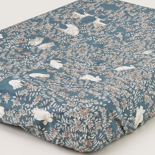 Garbo & Friends Baby Changing Mat Cover Fauna Blue