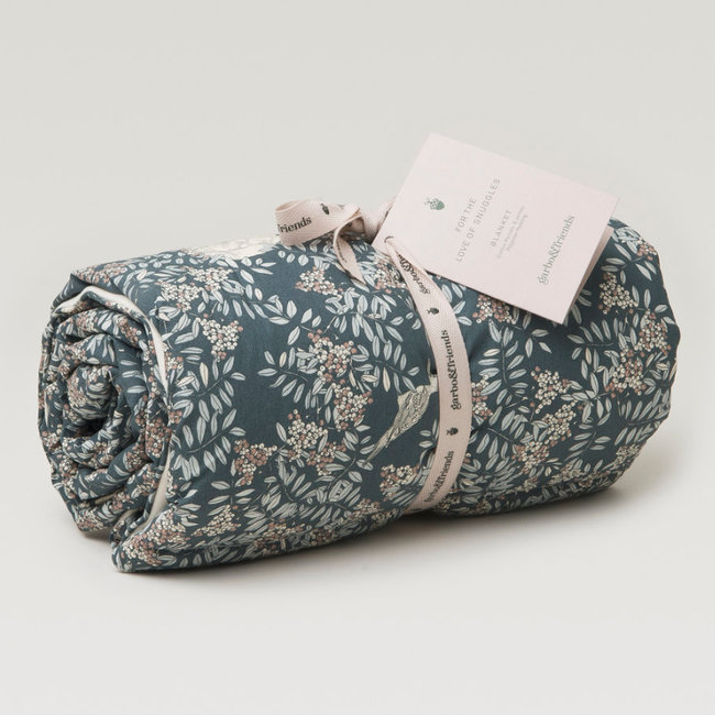 Garbo & Friends Baby Decke Fauna Blau 90 x 120 cm