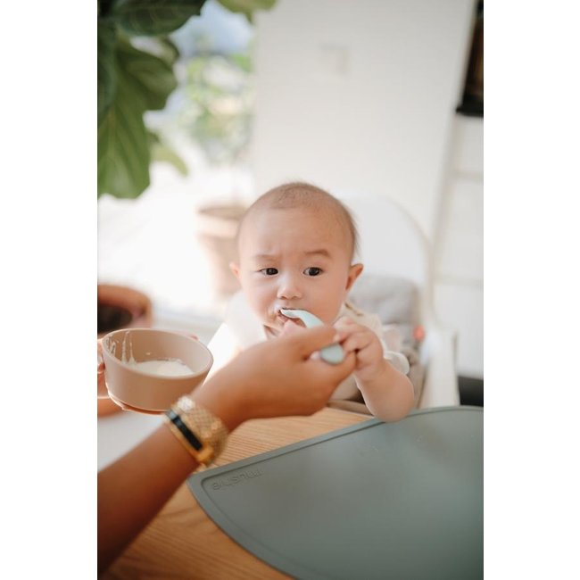 Mushie Baby-Löffel Blush Shifting Sand