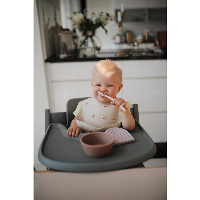 Mushie Baby-Löffel Blush Shifting Sand