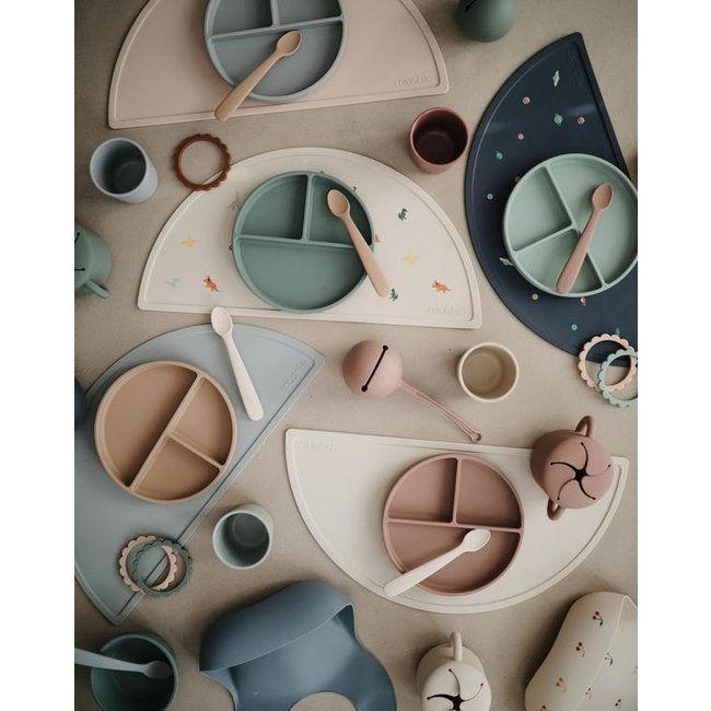 Mushie Baby Spoon Cambridge Blue Sand