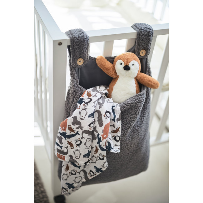 Jollein Kuscheltier Pinguin Braun