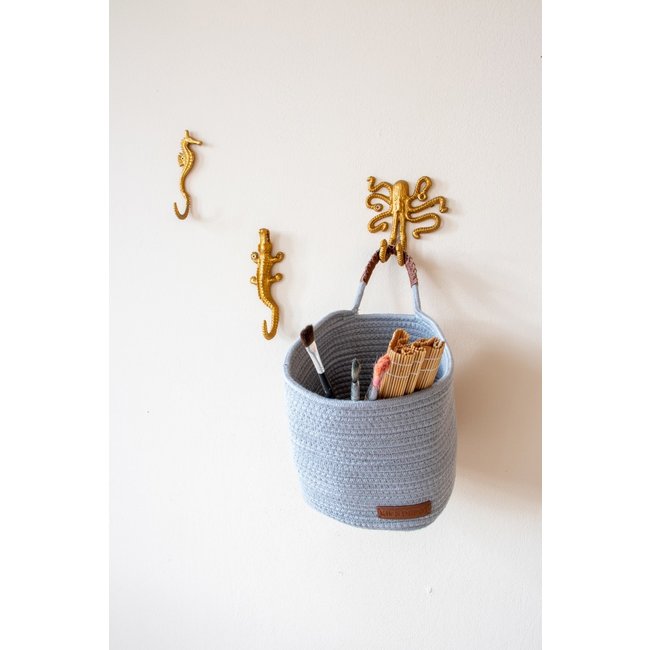 KidsDepot Wandhaak Krokodil Goud Cobi 18 cm