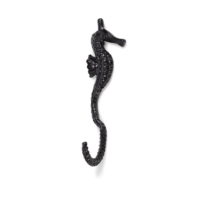 KidsDepot Wall Hook Seahorse Black Sini 16 cm