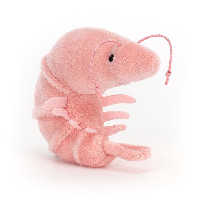 Jellycat Sensational Seafood Garnaal Knuffel Roze 6 cm