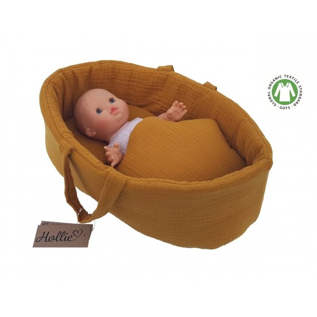 Hollie Poppenspeelgoed Doll Carrycot Ochre